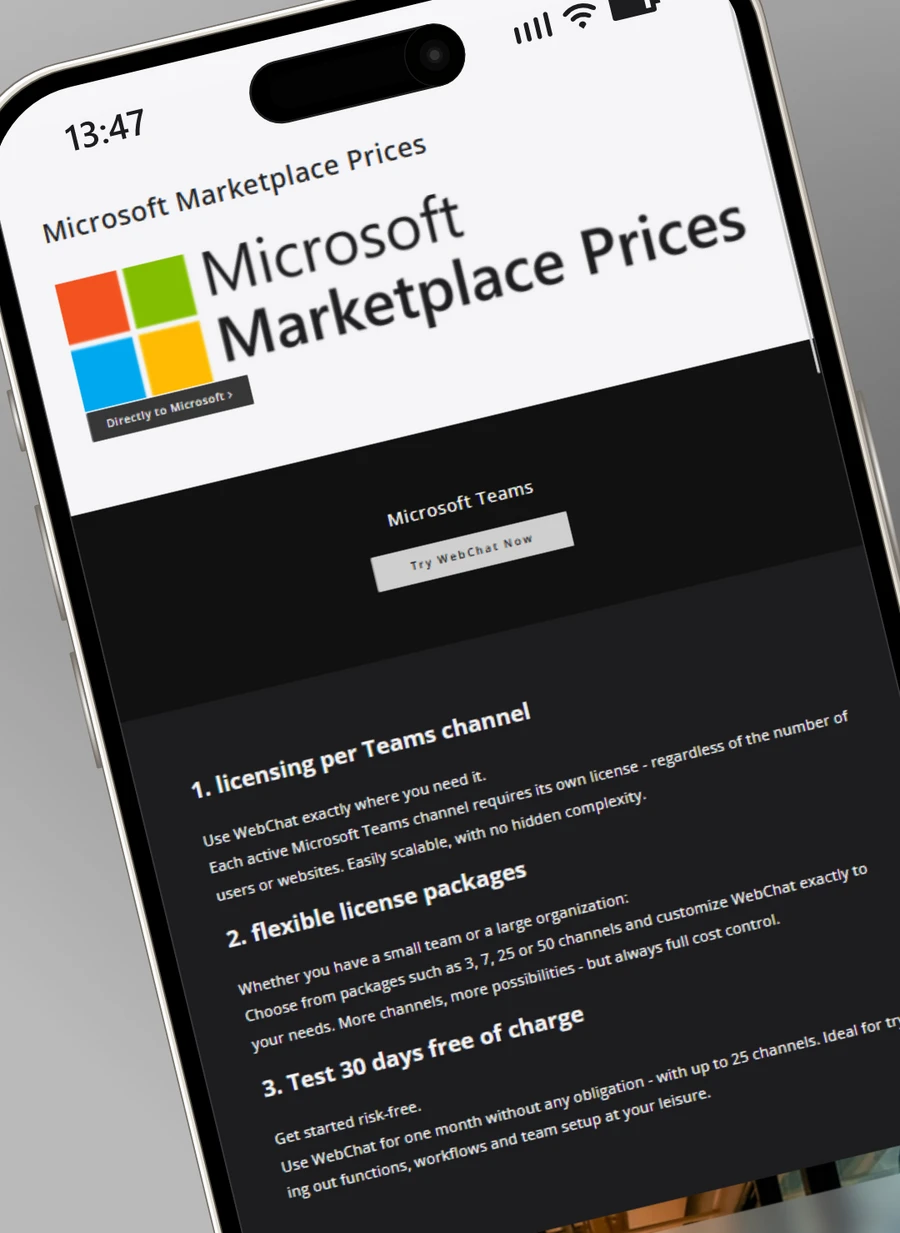 WebChat Prices WebChat Prices